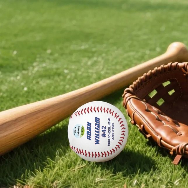 Personalisiertes Spielername-Foto Baseball (Von Creator hochgeladen)