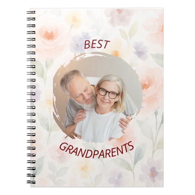 Personalisiertes SpiralNotebook | Beste Großeltern Notizblock (Vorderseite)