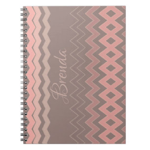 Personalisiertes SpiralNotebook in Pink-Farbtönen Notizblock