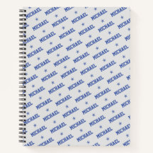 Personalisiertes SpiralNotebook mit Namen und Ster