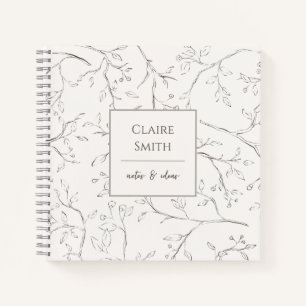 Personalisiertes Spiralnotebook-Zweigbild Notizbuch