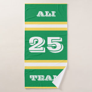 Personalisiertes Sportteam/Baseballhandtuch für Ki Badehandtuch