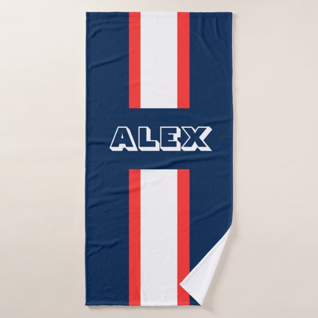 Personalisiertes Sportteam/Fußball/Fußball Badehandtuch (Badehandtuch)