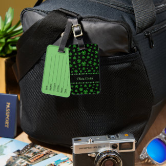 Personalisiertes St. Patrick's Day Shamrock auf Sc Gepäckanhänger