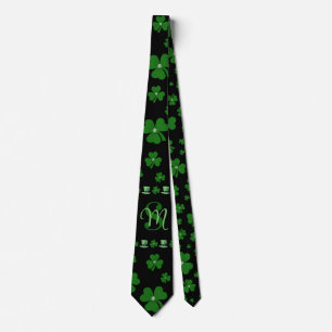 Personalisiertes St. Patrick's Day Shamrock auf Sc Krawatte