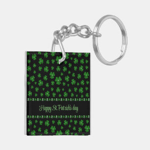 Personalisiertes St. Patrick's Day Shamrock auf Sc Schlüsselanhänger