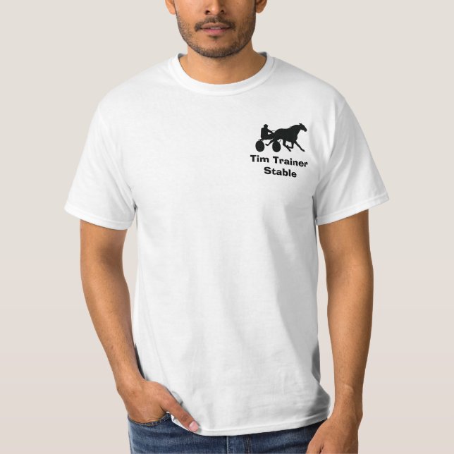 Personalisiertes stabiles Geschirr-LaufenShirt T-Shirt (Vorderseite)