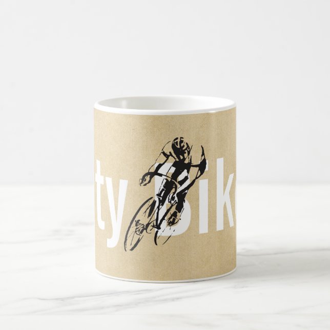 Personalisiertes Stadt-Fahrrad-Geschäft Kaffeetasse (Mittel)