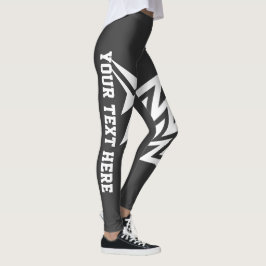 Personalisiertes Stammesstern-Design Charcolgrau Leggings