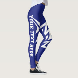 Personalisiertes Stammesstern-Design Navyblau Leggings