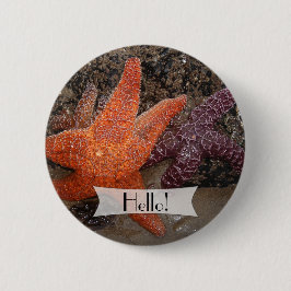 Personalisiertes Starfish/Sea-Star-Foto 1 Button