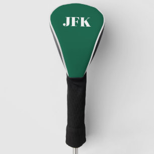 Personalisiertes stilvolles Monogramm grün Golf Headcover