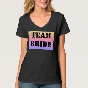 Personalisiertes stilvolles Team-Braut-T-Shirt T-Shirt