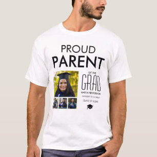Personalisiertes Stolz Elternteil Von   Fotocollag T-Shirt