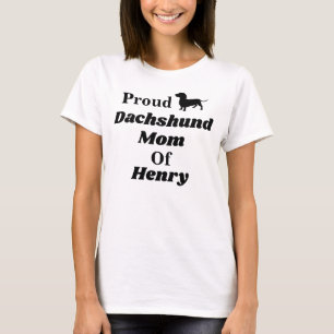 Personalisiertes stolzes Dackel-Mama-T-Shirt T-Shirt