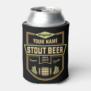 Personalisiertes Stout Dark Beer Brauerei Label Ba Dosenkühler