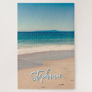 Personalisiertes Strandfoto Ozean Blau Landschaftl