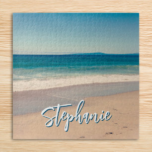 Personalisiertes Strandfoto Ozean Blau Landschaftl
