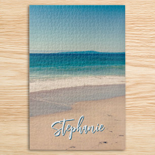Personalisiertes Strandfoto Ozean Blau Landschaftl