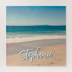 Personalisiertes Strandfoto Ozean Blau Landschaftl