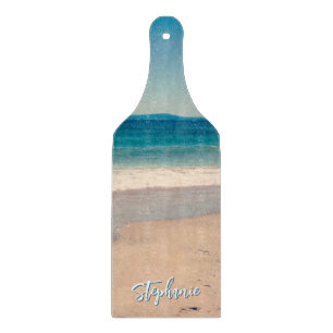 Personalisiertes Strandfoto Ozean Blaue Landschaft Schneidebrett