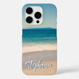 Personalisiertes Strandfoto Ozeanblau iPhone 16 Pro Hülle