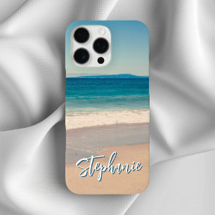 Personalisiertes Strandfoto Ozeanblau iPhone 16 Pro Max Hülle