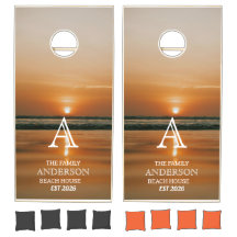 Personalisiertes Strandhaus Sunset Family Küsten