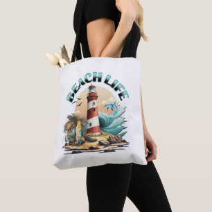 Personalisiertes Strandleben Tasche
