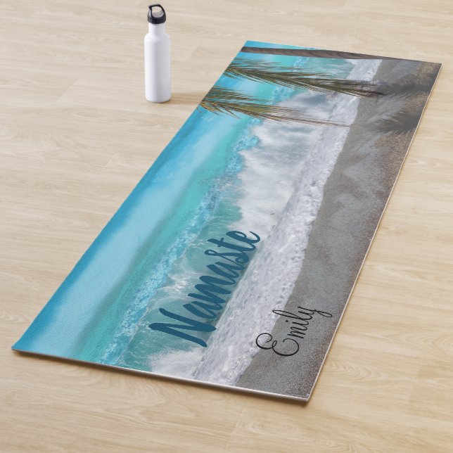 Personalisiertes Strandthema Yogamatte (Beispiel)