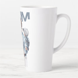 Personalisiertes Super-Mama-Geschenk mit Sohn und Milchtasse
