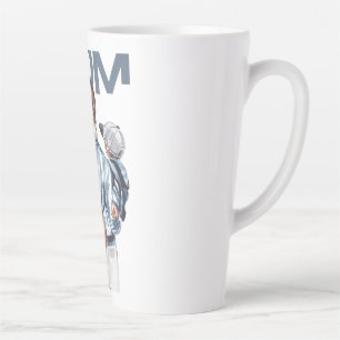 Personalisiertes Super-Mama-Geschenk mit Sohn und Milchtasse