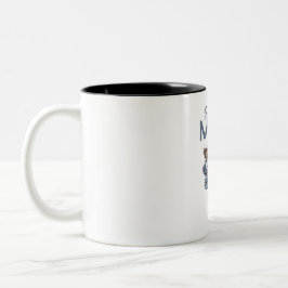 Personalisiertes Super-Mama-Geschenk mit Sohn und Zweifarbige Tasse