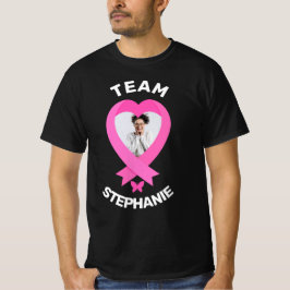 Personalisiertes Support Team Brustkrebs-Bewusstse T-Shirt