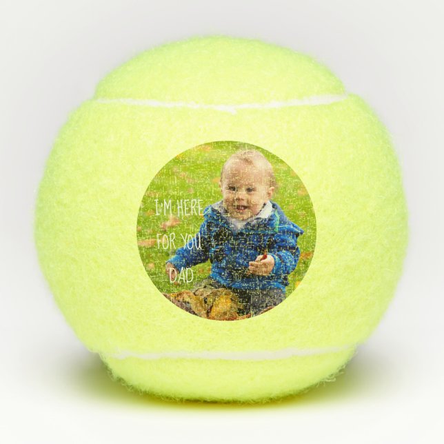 Personalisiertes Supportangebot für Ihr Foto hinzu Tennisbälle (Vorderseite)