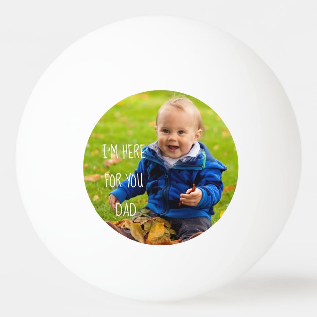 Personalisiertes Supportangebot für Ihr Foto hinzu Tischtennisball (Vorderseite)