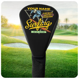 Personalisiertes Surfen Skelettreiten Wellenreiten Golf Headcover