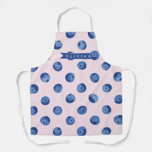 Personalisiertes Süßes Blaubeer-Aquarell-Geschenk Schürze