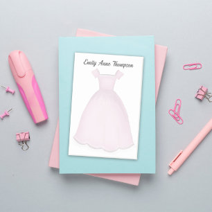Personalisiertes süßes Blumenmädchen in Rosa  Post-it Klebezettel