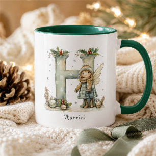 Personalisiertes süßes Feen-Weihnachtsgeschenk Tasse