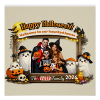 Personalisiertes süßes Geisterfamilien-Halloween-F
