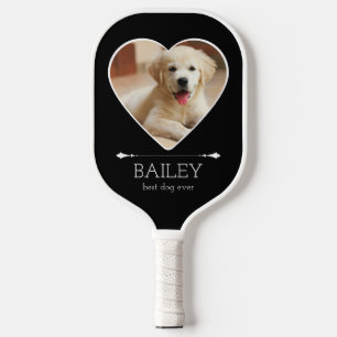 Personalisiertes süßes Hunde-Foto Pickleball Schläger