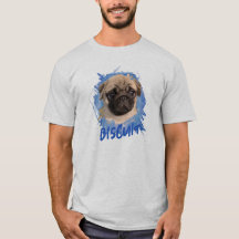 Personalisiertes süßes lustiges Mops-Hund-Foto und