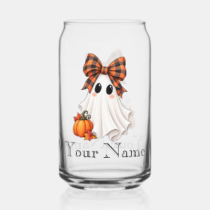 Personalisiertes süßes Mädchen-Geist-Halloween-Dos Dosenglas