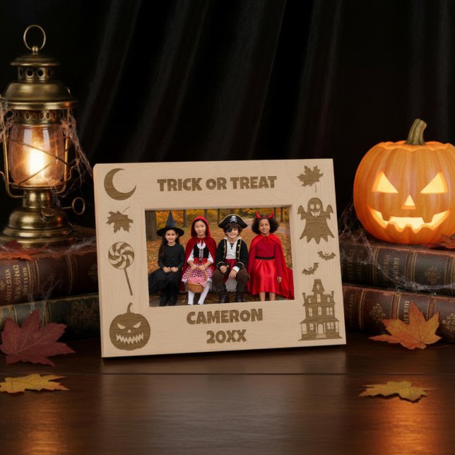 Personalisiertes Süßes oder Saures Halloween Geätzte Rahmen (Von Creator hochgeladen)