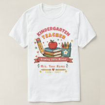 Personalisiertes süßes Retro-Lehrer-Geschenk-T-Shi