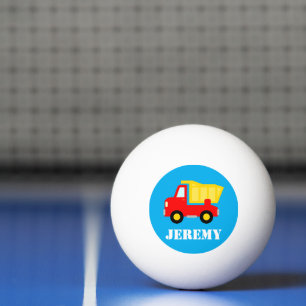 Personalisiertes süßes Spielzeug roter Müllwagen f Tischtennisball