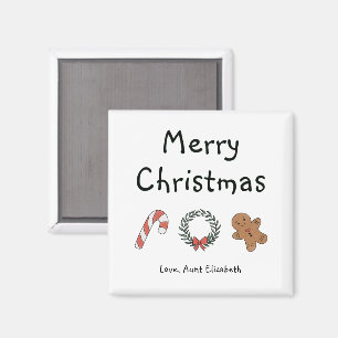 Personalisiertes Süßes Whimsical Einfaches Frohes Magnet