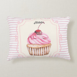 Personalisiertes Süßkuchen Shabby Chic Border Dekokissen
