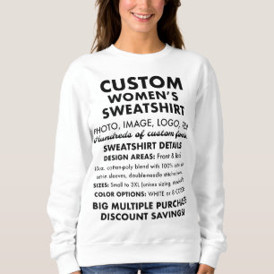 Personalisiertes Sweatshirt für Frauen - 9 Farben